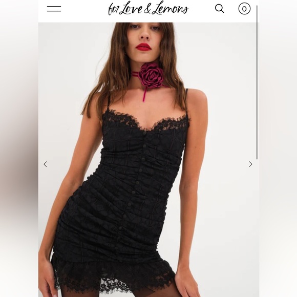 FOR LOVE LEMONS SAMIRA LACE MINI DRESS - Picture 1 of 2